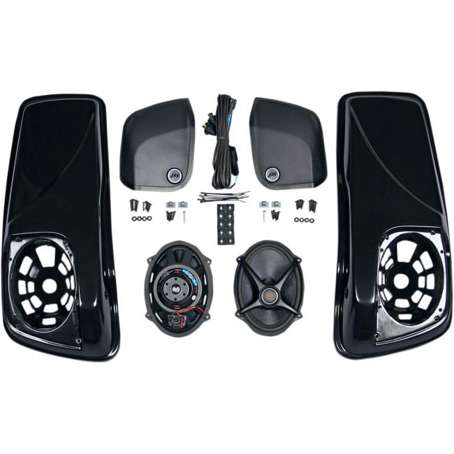 Saddlebag-Lid Kit with Rokker XXR 5in. x 7in. Speakers