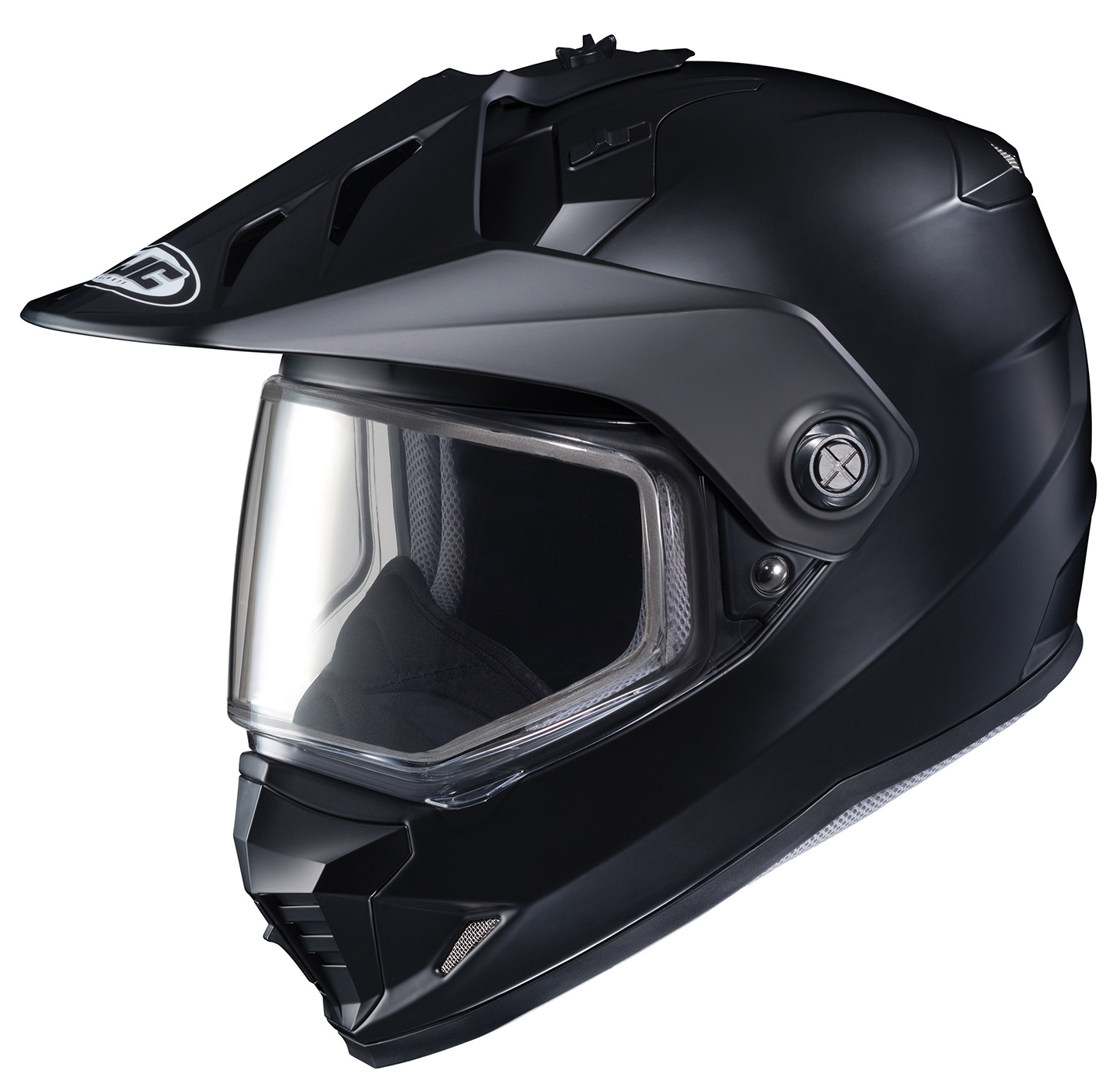 DS-X1 Solid Snow Helmet with Dual Lens Shield