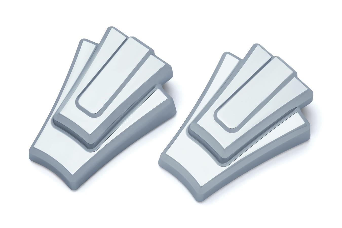 Rear Axle Caps - Chrome