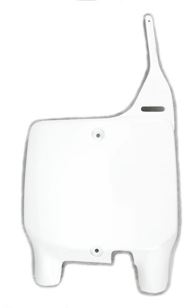 Front Number Plate - White