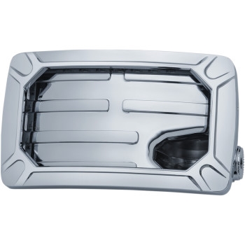 Nova Curved Side Mount License Plate Holder - Horizontal Mount - Chrome