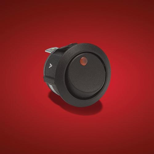 Illuminated Round Switch - Amber