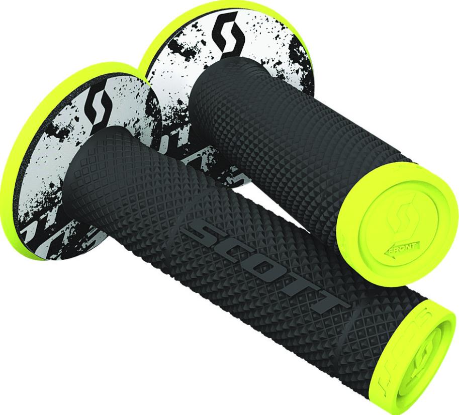 SX II MX Grips - Tattoo 2 - Black/Neon Yellow