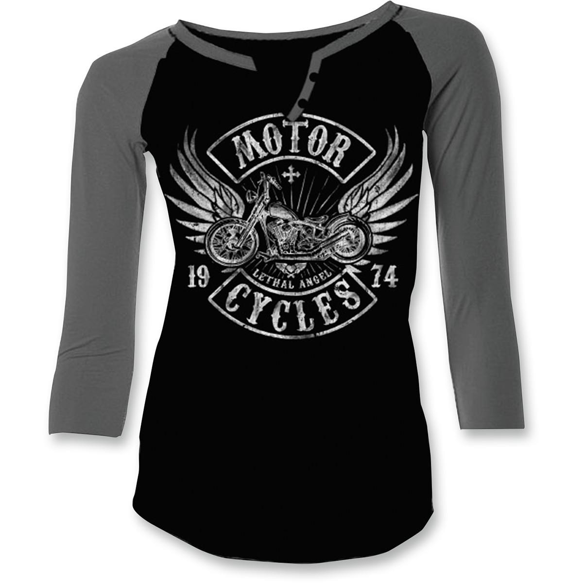Motorcycle Womens Raglan Shirt