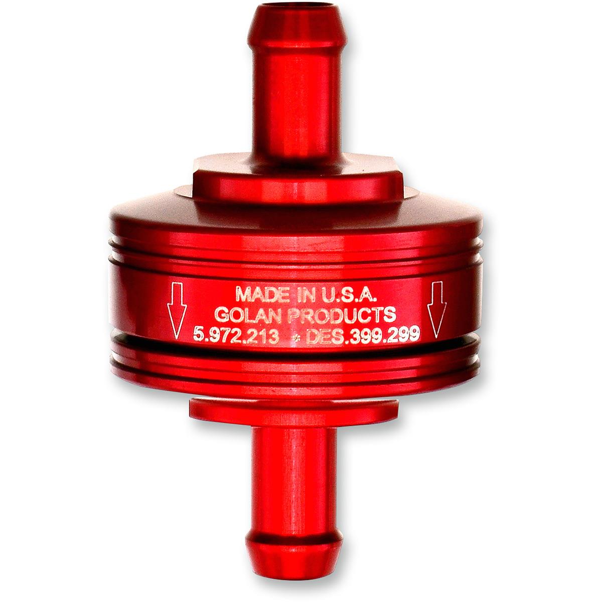 Peak Flow Super Mini Fuel Filter - 5/16in. - Red