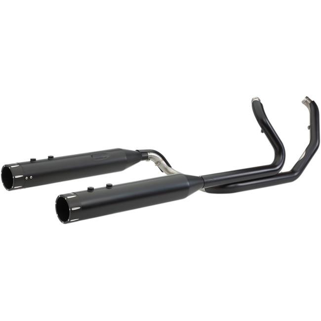 El Dorado True Dual Exhaust System - Black with Tracer End Caps