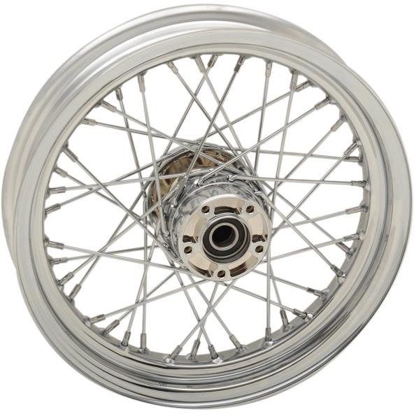 Laced 40 Spoke Front Wheel - 16x3 - Chrome