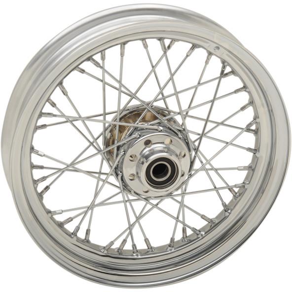 Laced 40 Spoke Front Wheel - 16x3 - Chrome