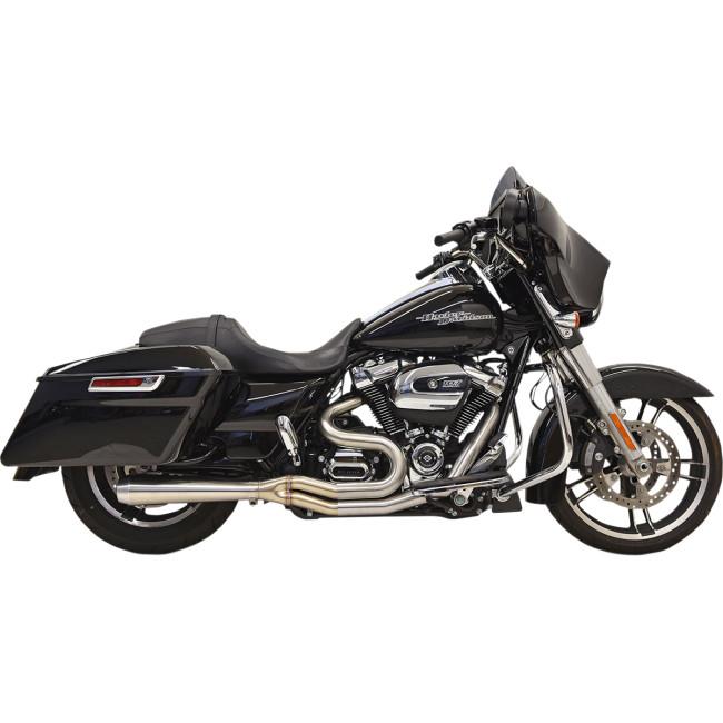 Short Road Rage III Stainless 2-Into-1 Exhaust System - 4in. Megaphone