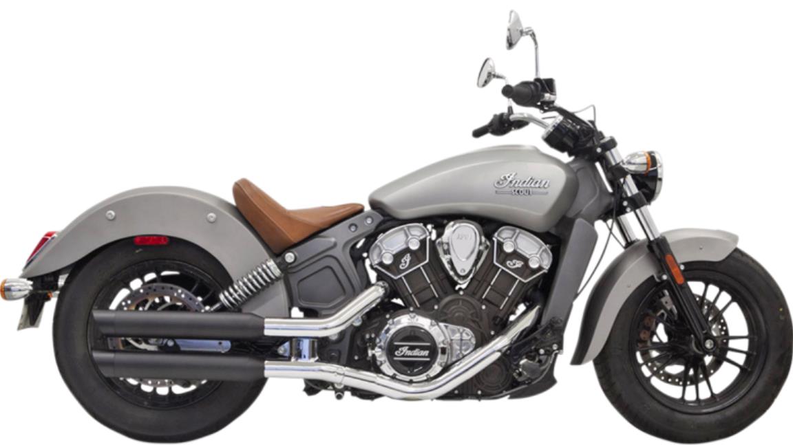 3in. Slip-On Muffler with Slash-Cut End Cap