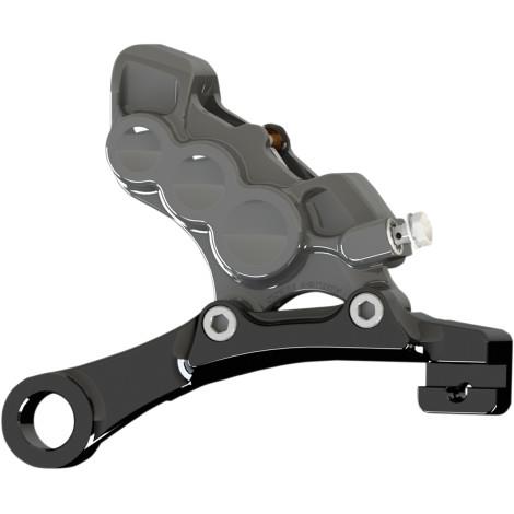 6-Piston Differential Bore Rear Brake Caliper/Bracket - Black