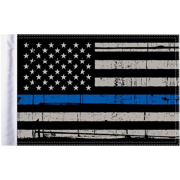 10in. x 15in. Flag - Police Thin Blue Line