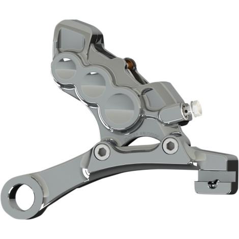 6-Piston Differential Bore Rear Brake Caliper/Bracket - Chrome