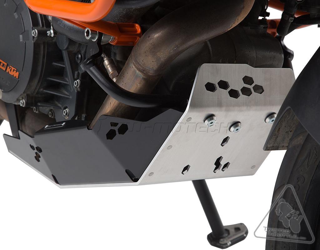 Skid Plate for KTM 1090 Adventure R, 1190 Adventure/R, 1290 Super Adventure S/R - Black and Aluminum