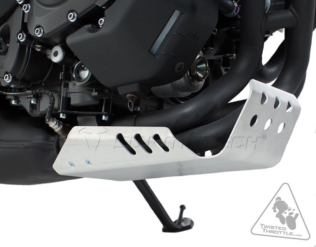 Aluminum Engine Guard Skid Plate for Yamaha XSR900, FZ-09, & FJ-09 - Silver