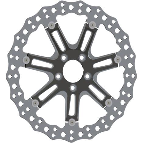 14in. Two-Piece Floating Front Brake Rotor - 7 Valve Black