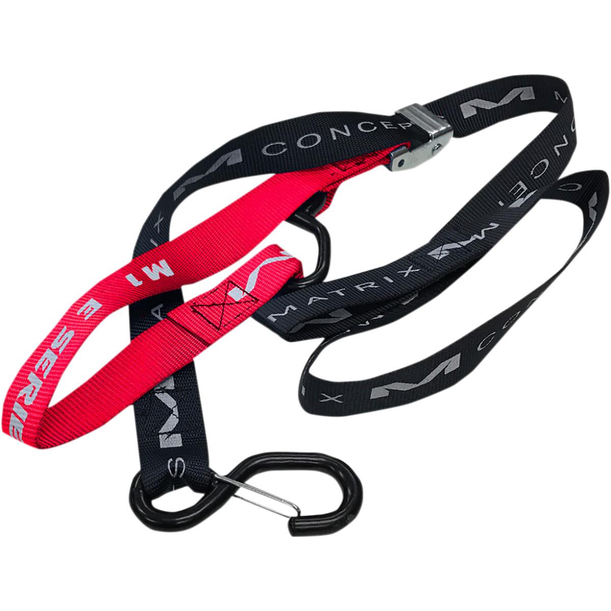 E-Series Tiedowns - 1in. - Black/Red