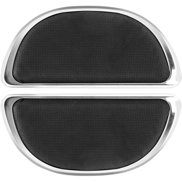 Banana Board Rear Floorboard Covers - Chrome without Rivets