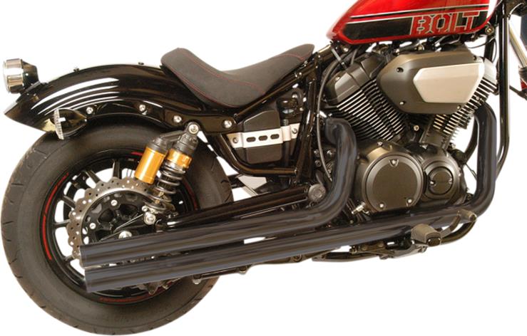 Fat Stakkers 2 1/4in. Exhaust System - Black Chrome