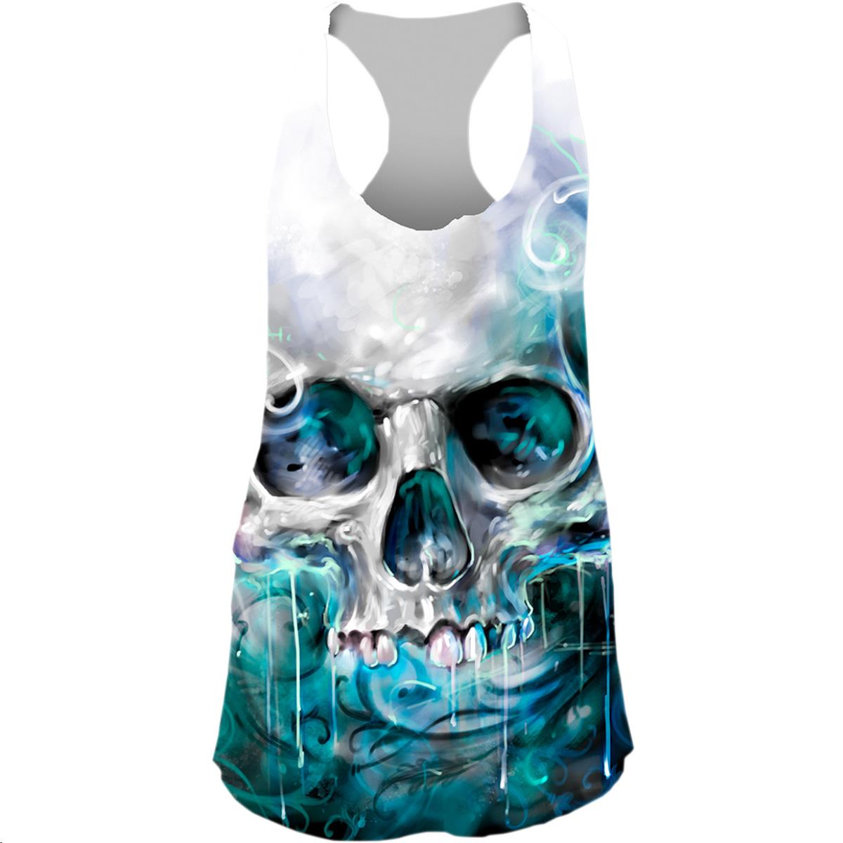 Ocean Skull Womens Tank Top