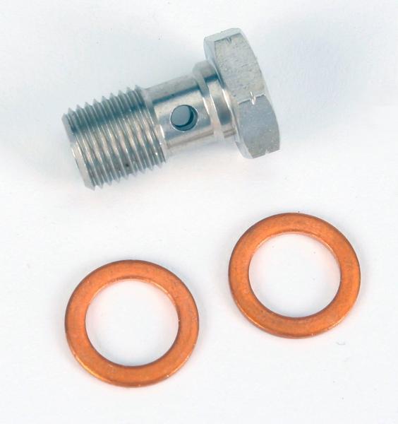 Stainless Steel Banjo Bolt for Aprilia, Ducati - 10mm x 1.0in.