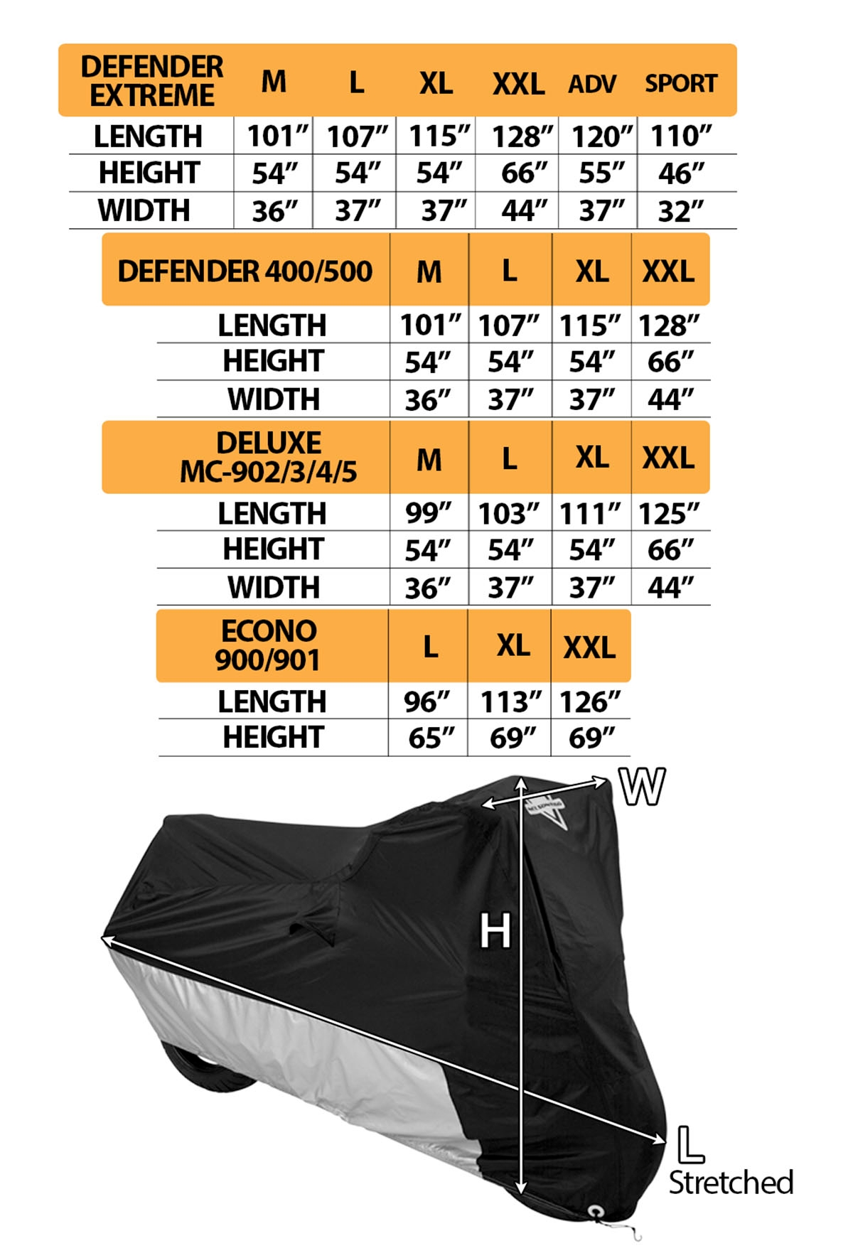 DEX-2000 Defender Extreme Motorcycle Cover - 2X-Large