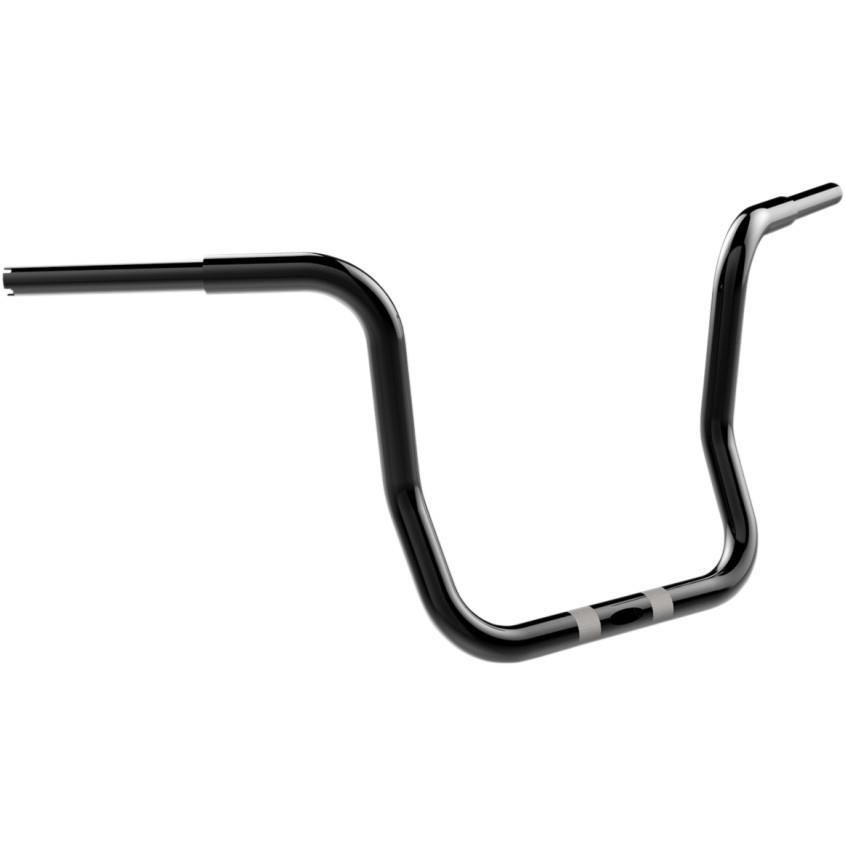 1 1/4in. Bobber-Style Ape Hanger Handlebar - Gloss Black