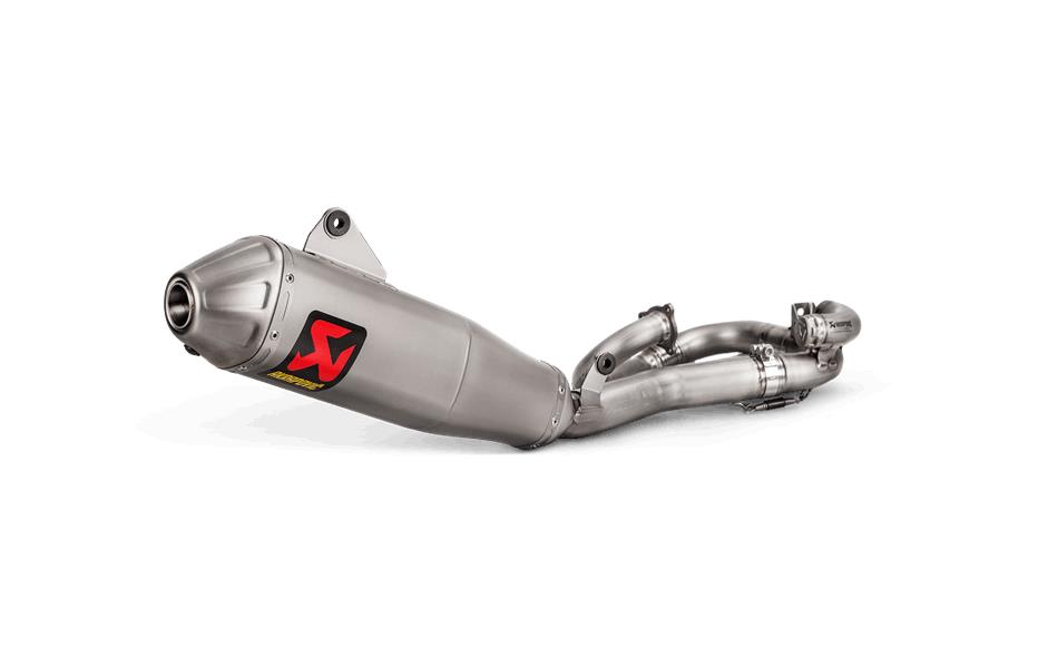 Racing Line Full System Exhaust - Titanium Muffler with Spark Arrestor