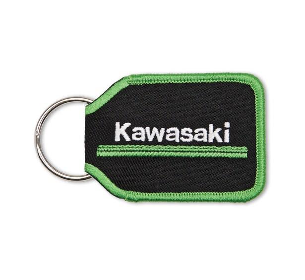 3 Green Lines Woven Key Fob