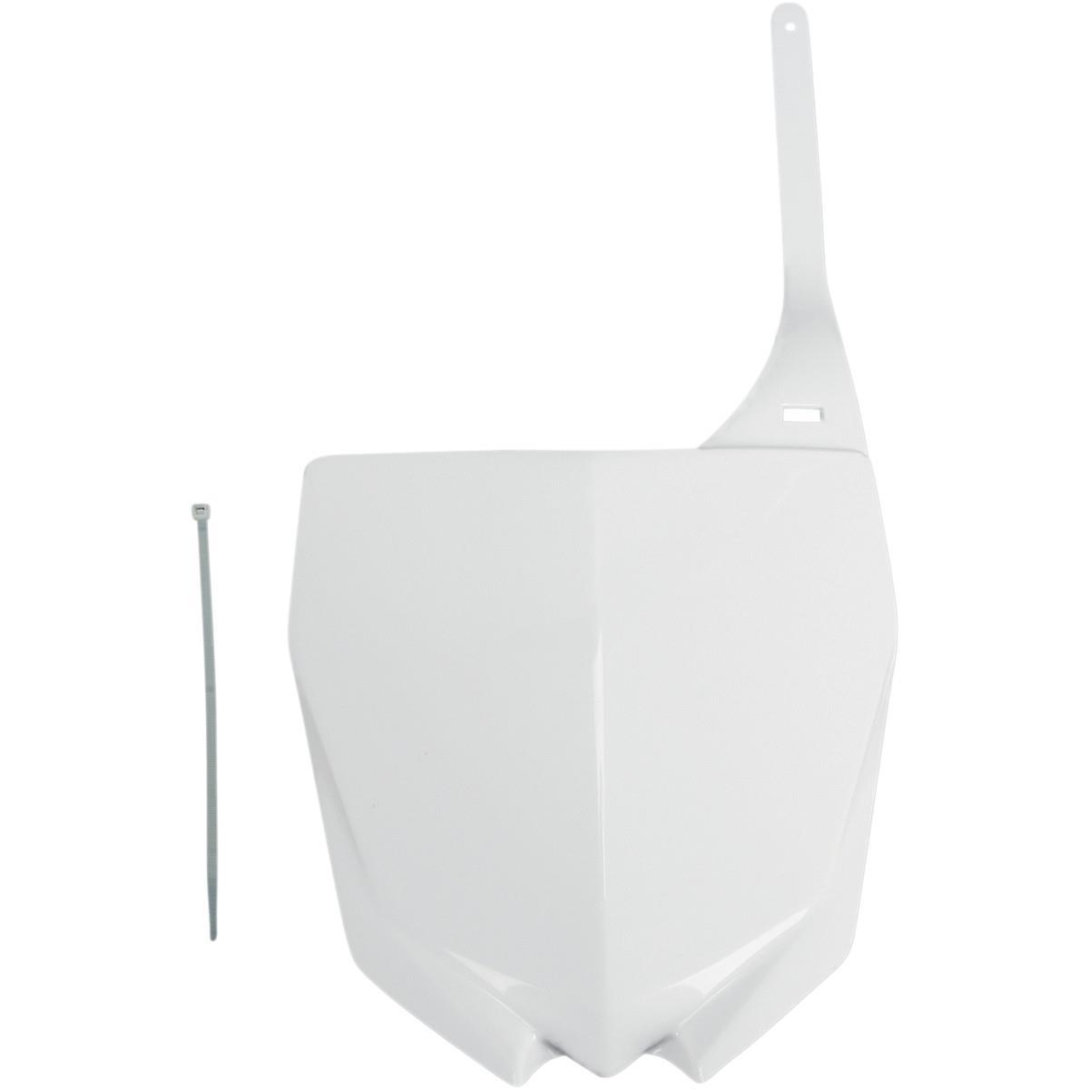 Front Number Plate - White