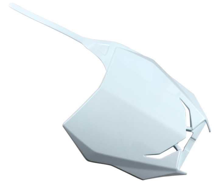 Front Number Plate - White