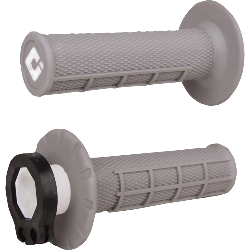 V2 Lock-On 1/2 Waffle Grips - Gray