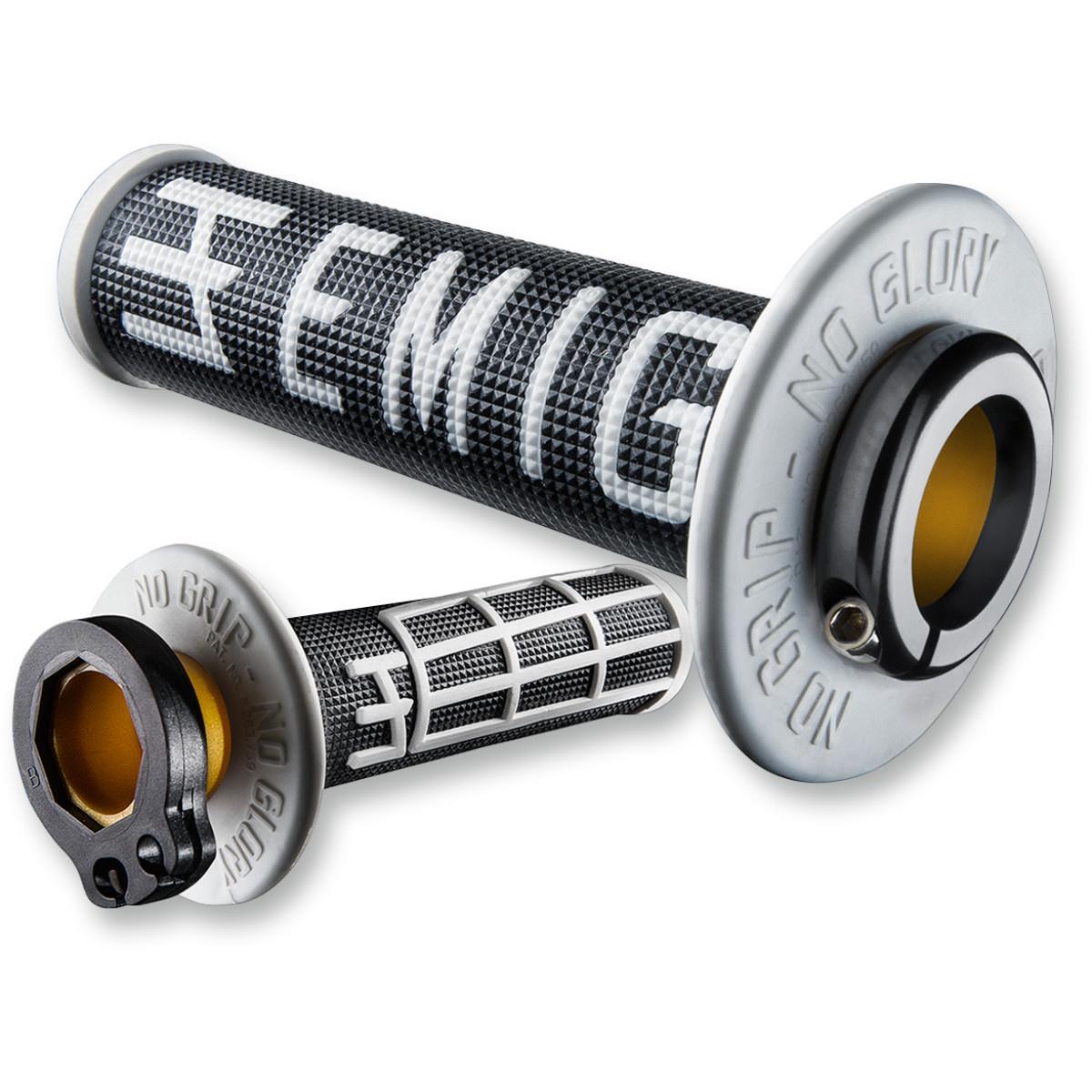 Emig Racing ODI V2 Lock-On Grips - Orange/White