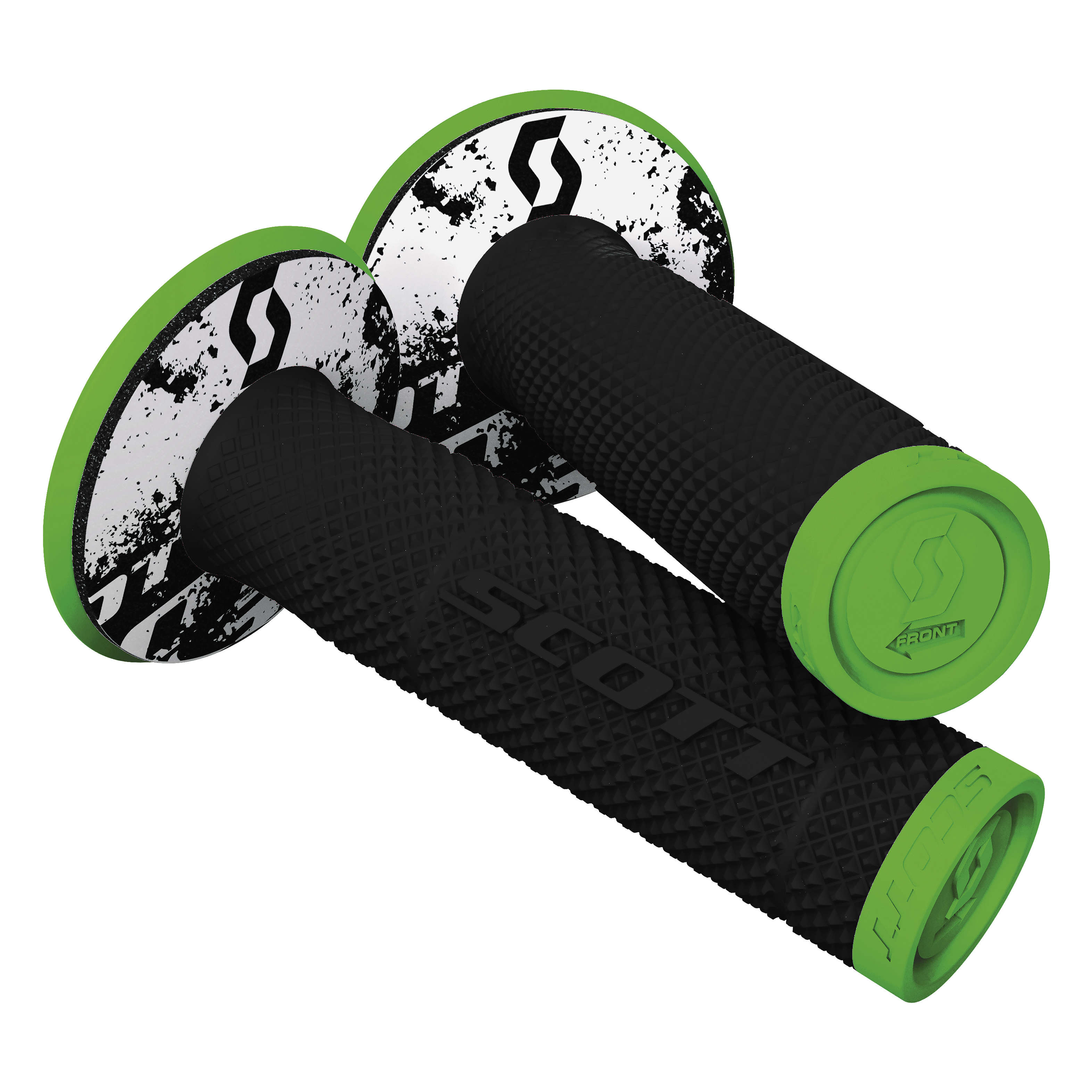 SX II MX Grips - Tattoo 2 - Neon Green/Black