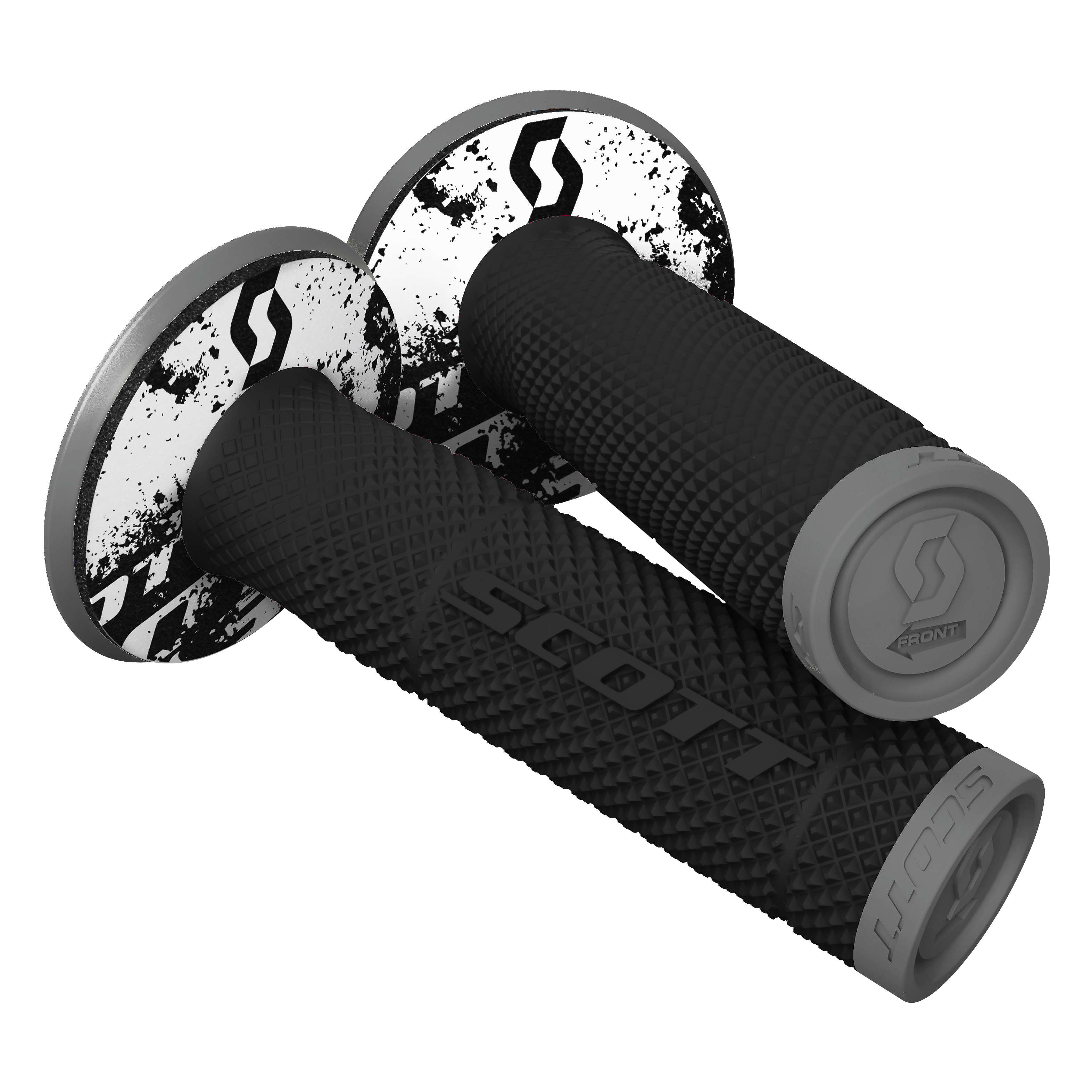 SX II MX Grips - Tattoo 2 - Black/Gray