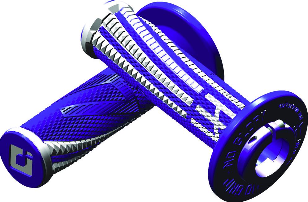 Emig2 Pro V2 Lock-On Grips - Blue/White