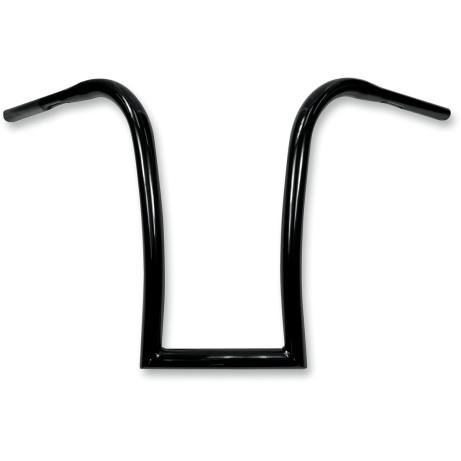 1 1/4in. Nice Curves Ape Hanger Thick Handlebar - 18in. Ape - Gloss Black