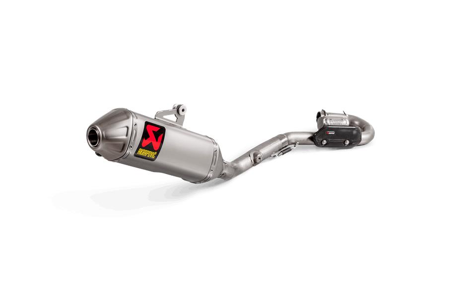 Evolution Line Full System Exhaust - Titanium Muffler with Spark Arrester