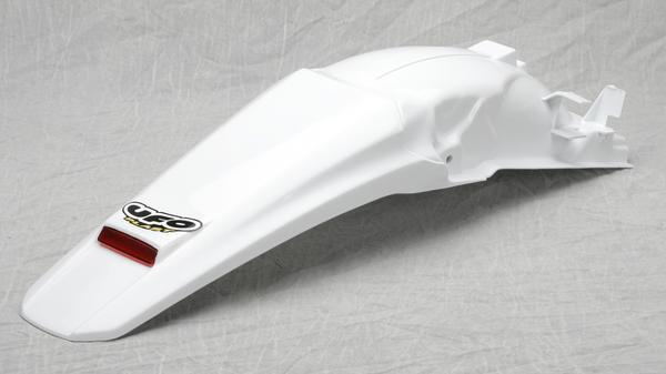 Enduro Rear Fender with LED Light - White