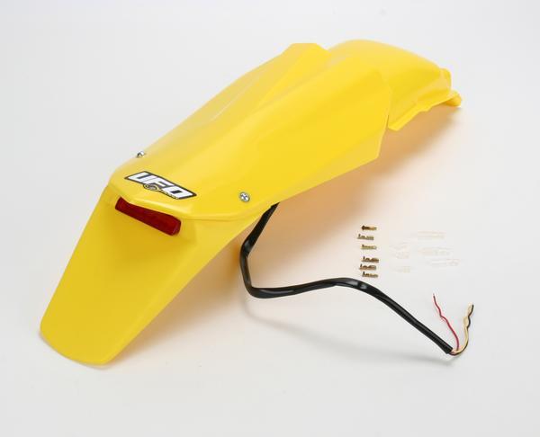 Enduro Rear Fender with Light - Husky Yellow
