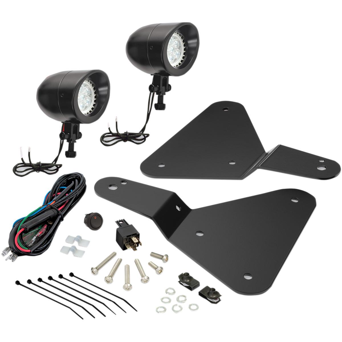 Lower Auxiliary LED Light - Black Satin