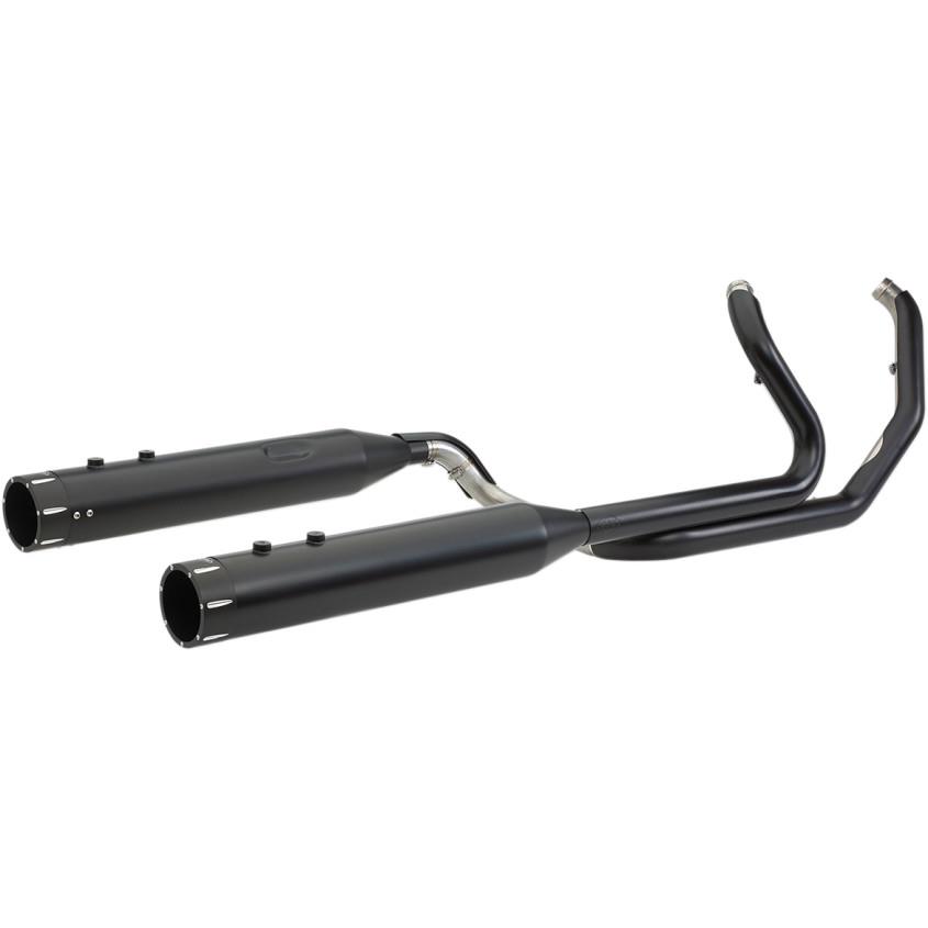 El Dorado True Dual Exhaust System - Black with Tracer End Caps