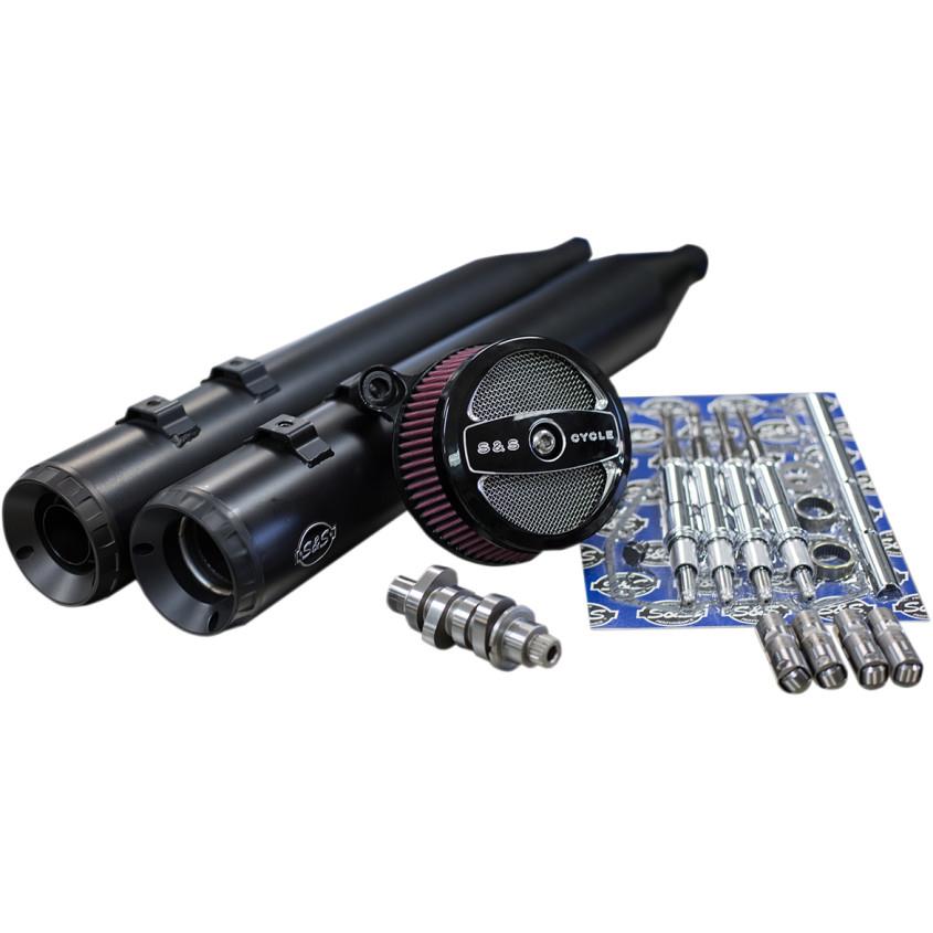 Stage II Kit - 585C Chain Drive Cams - Black Mufflers