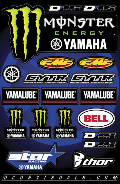 Decal Sheet - Star Monster Yamaha