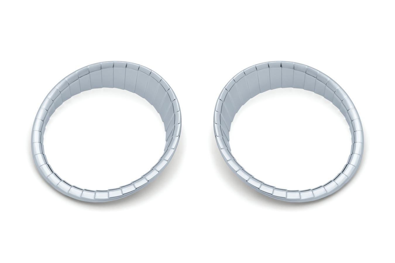 Aztec Gauge Cluster Accents - Chrome