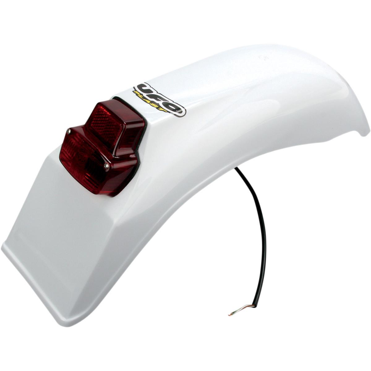 Universal Enduro Rear Fender - White