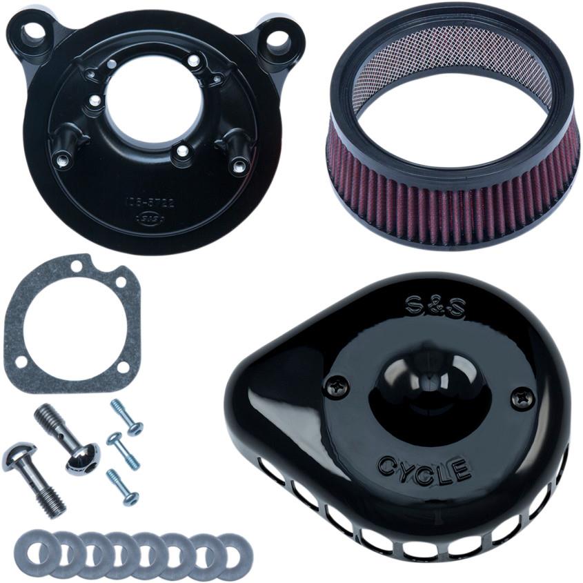 Mini Teardrop Stealth Air Cleaner Kit - Gloss Black