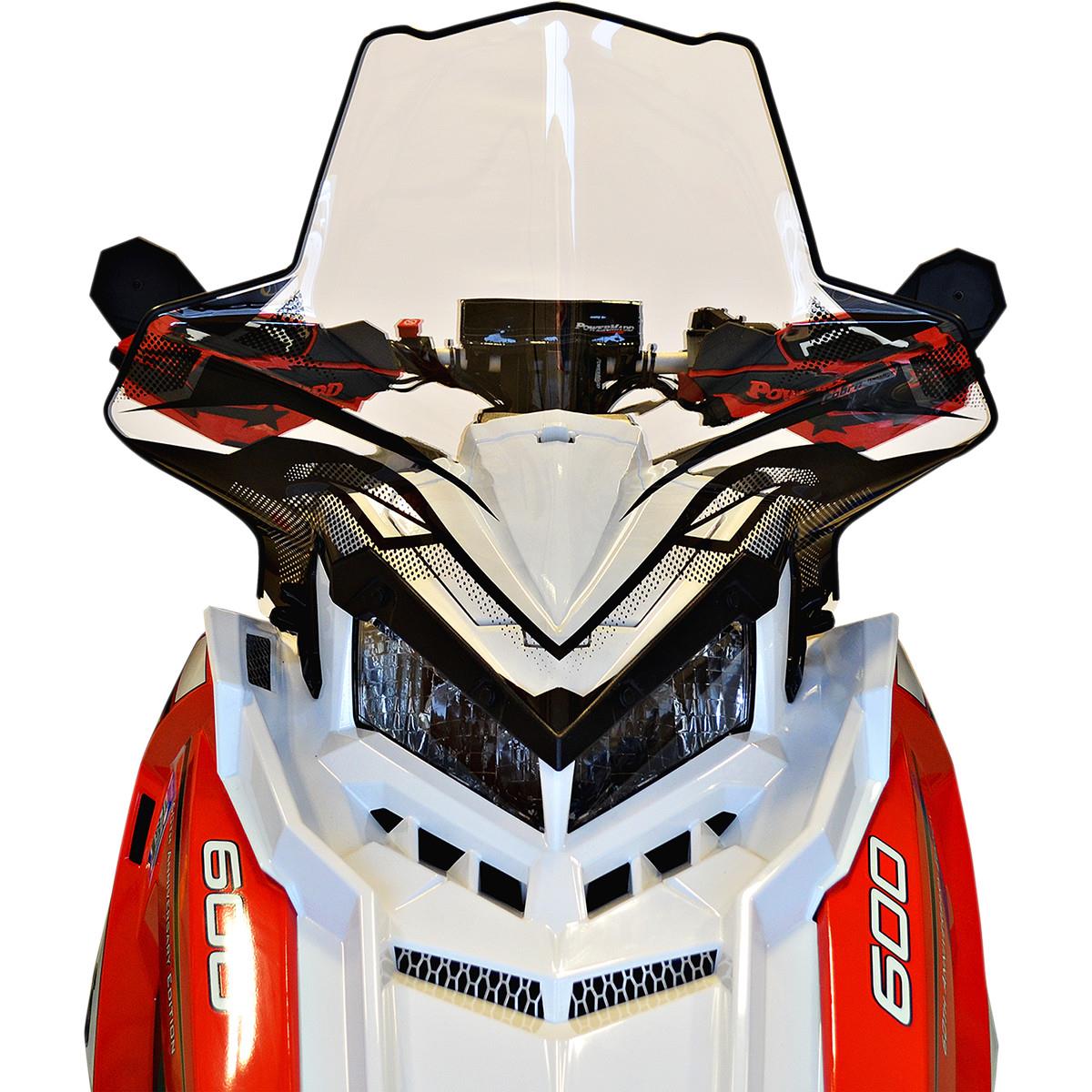 Cobra Windshield - 20.5in. - Clear w/ Graphics