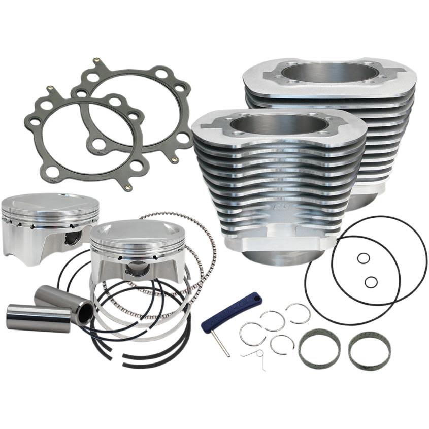 Bolt-In Sidewinder 4in. Big Bore Kit - 110in. - Silver