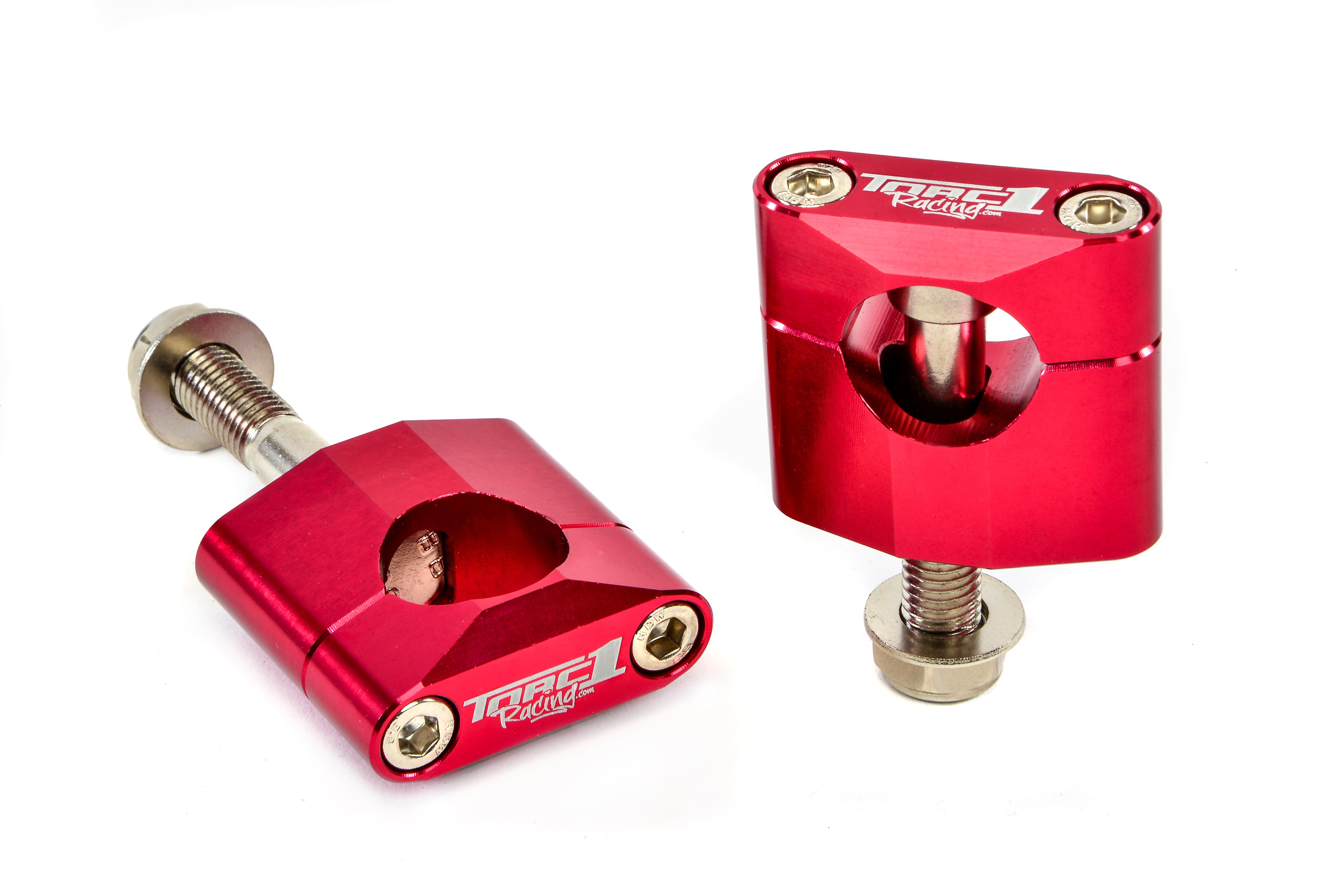 Oversized Handlebar Clamps - Red